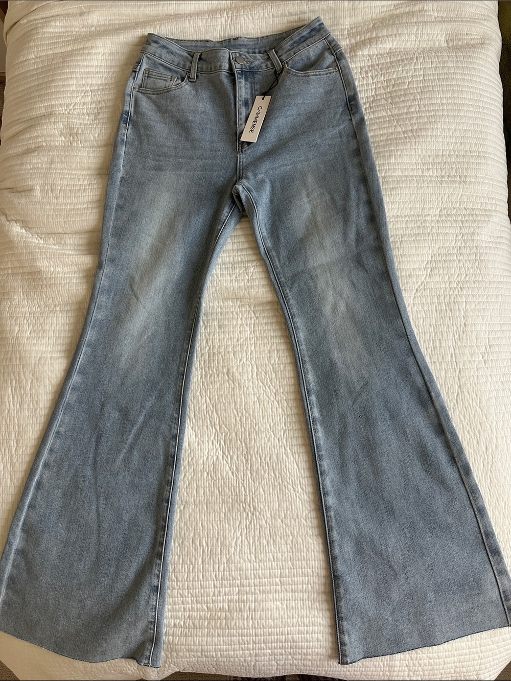 Commense Light Blue Flare Jeans